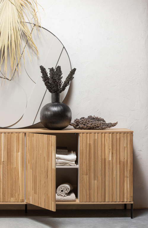 WOOOD Gravure dressoir 200 zwart