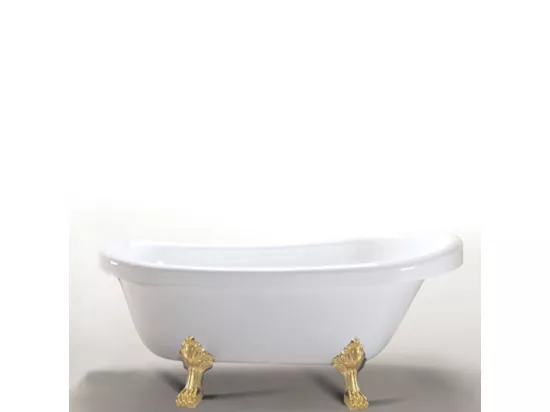 Baignoire ilôt retrò 170 x 80 cm avec pieds Or – Marigold