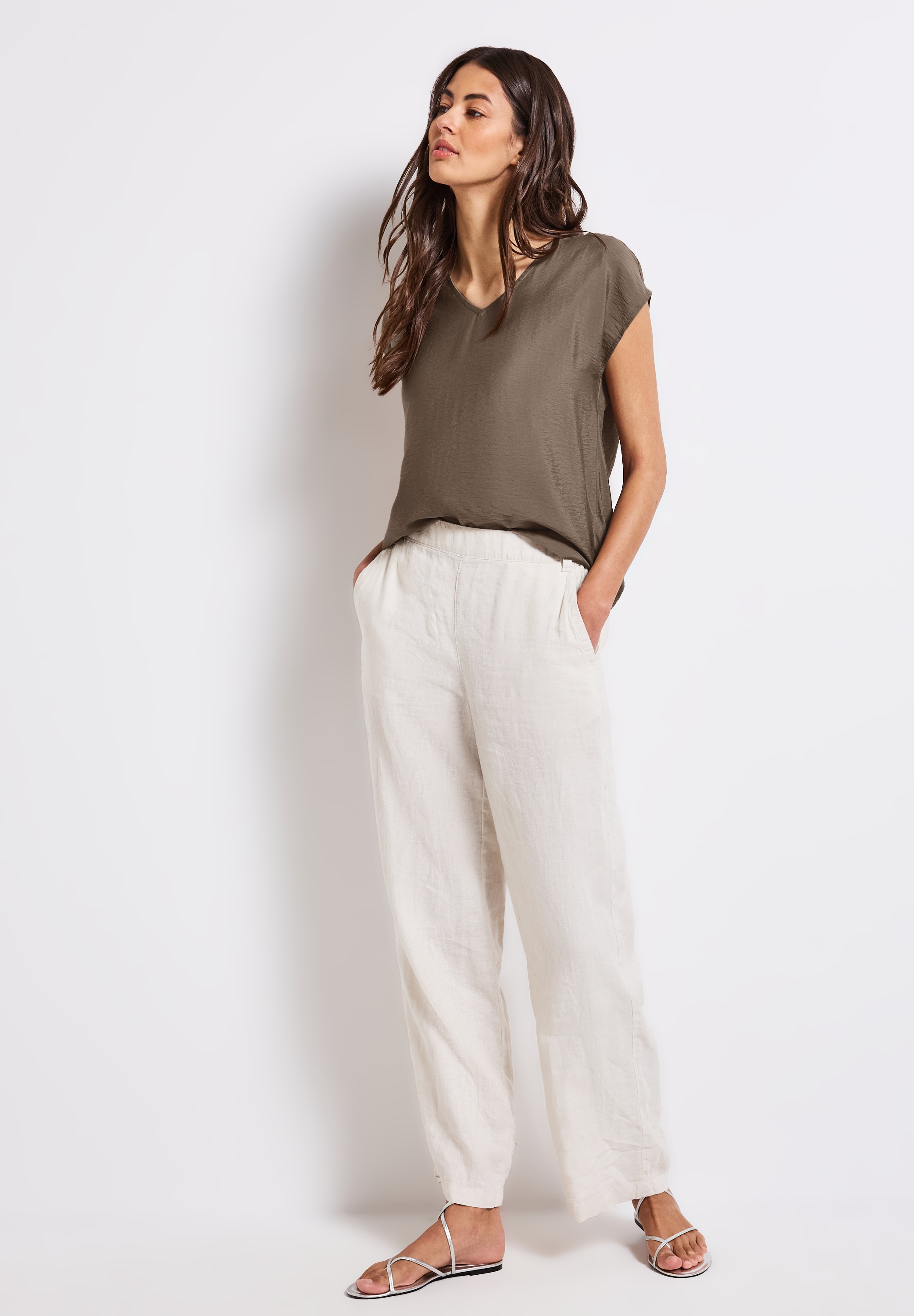 STREET ONE Shirtbluse , mit V-Neck