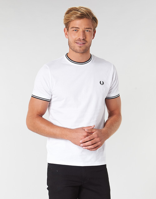 Fred Perry - TWIN TIPPED T-SHIRT - Blanc