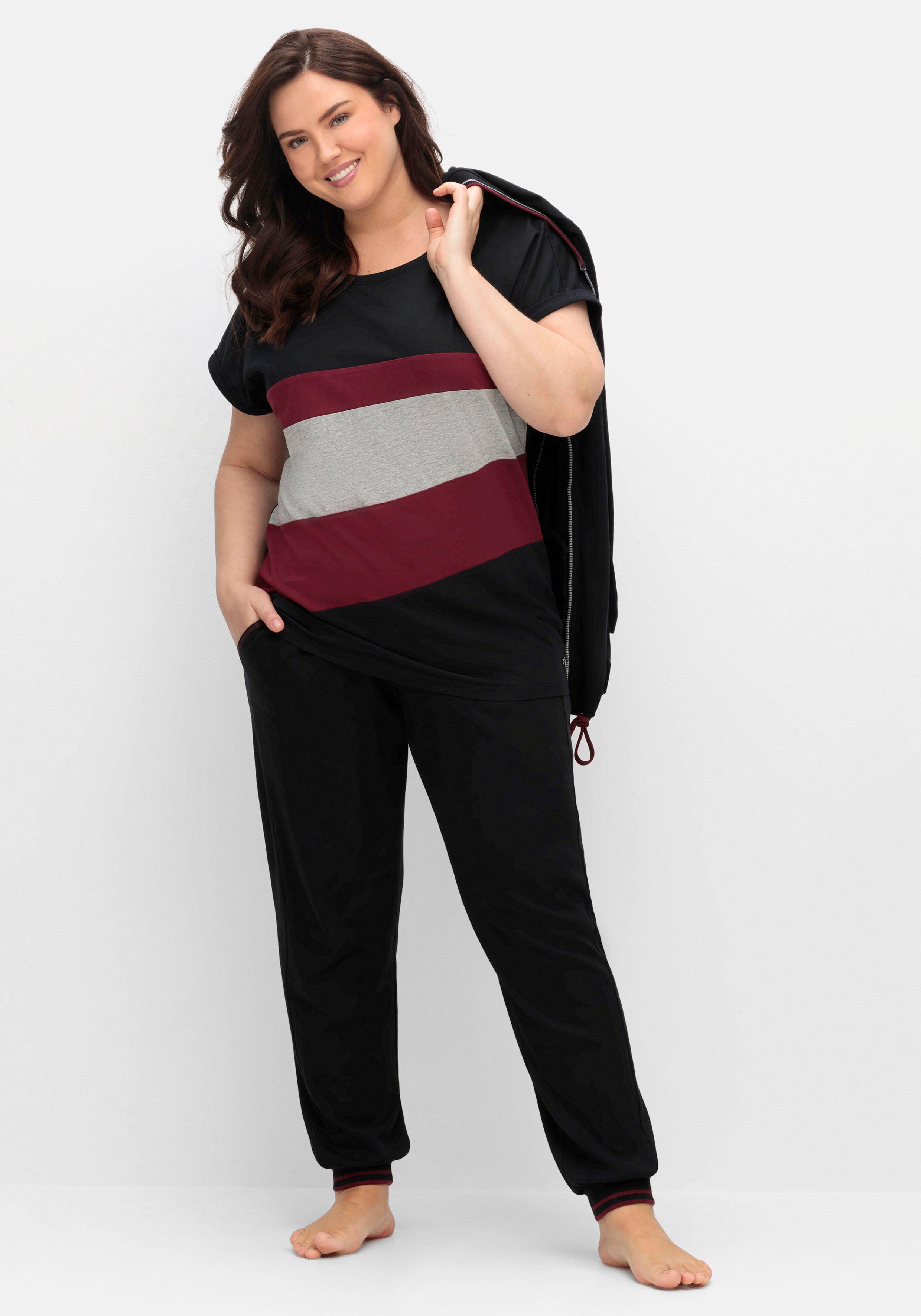 Oversized-Shirt in Colourblocking-Optik