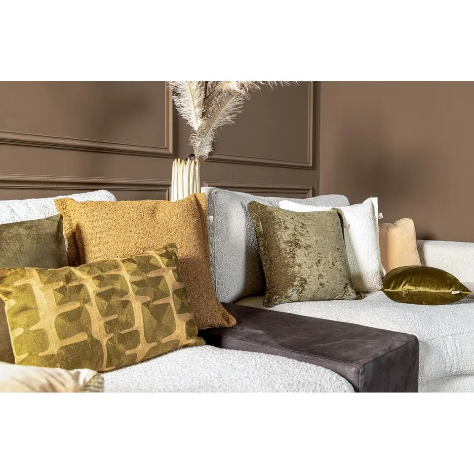 Kussenhoes Lewis - Military Olive - 45x45 cm