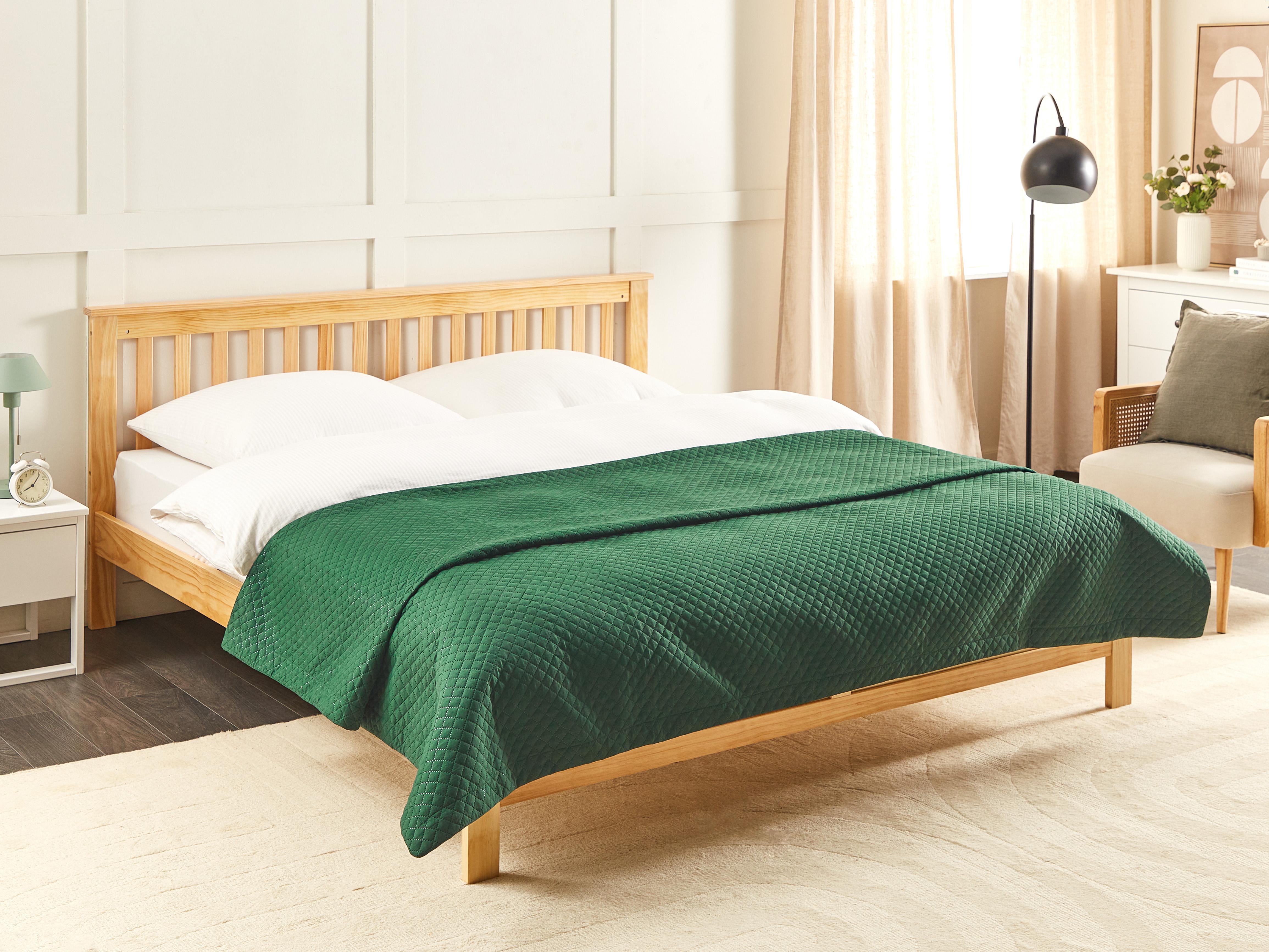 Sprei NAPE 220 x 240 cm Donkergroen