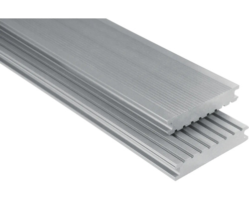 Konsta WPC terrasplank Masivo massief profiel glad 26x145 mm (per meter vanaf 1,00 m tot max. 6,00 m) grijs