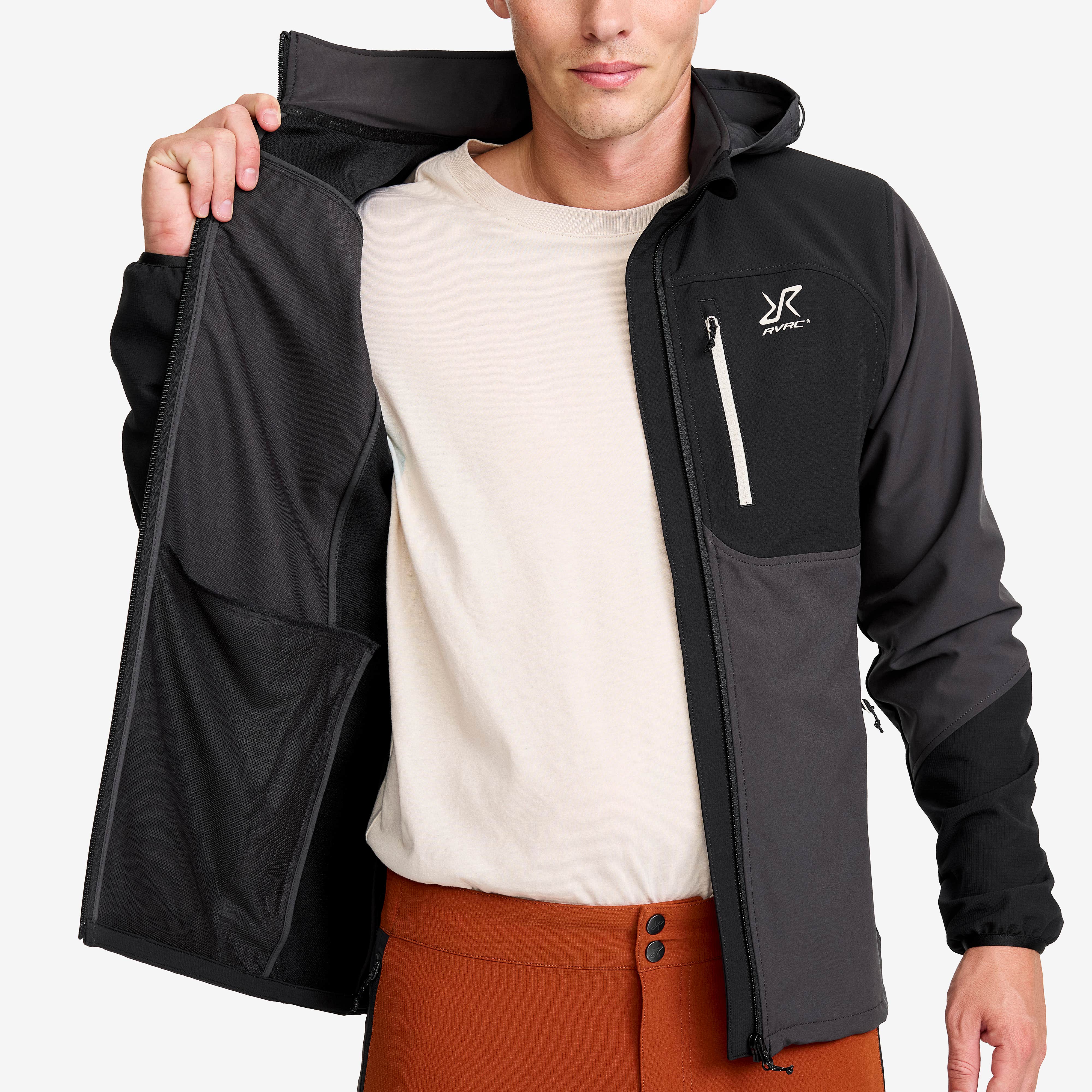 Ridge Trek Stretch Jacket Herre Black/Anthracite