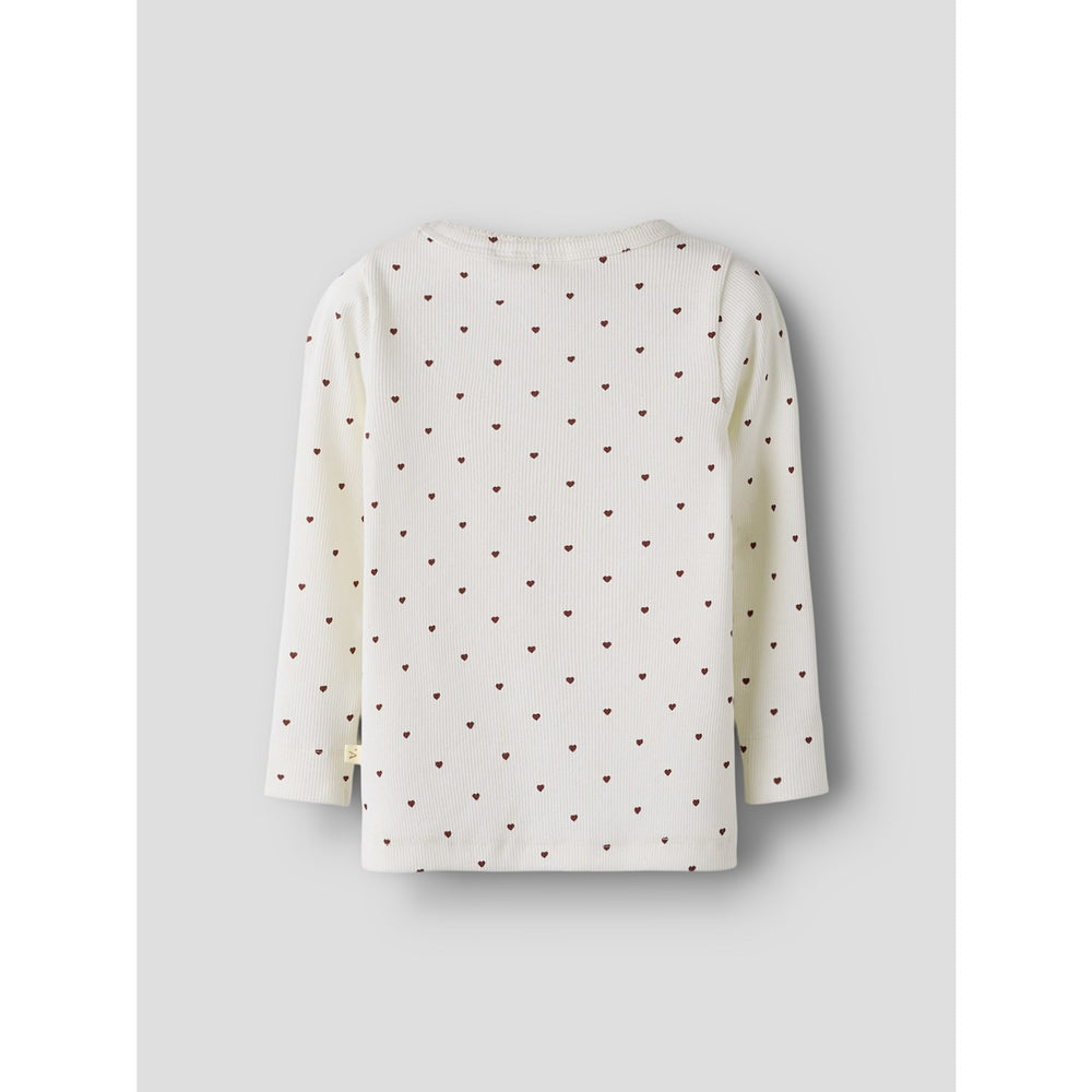 Køb Lil'Atelier Coconut Milk Heart Nmfgago Ls Slim Top Lil Noos