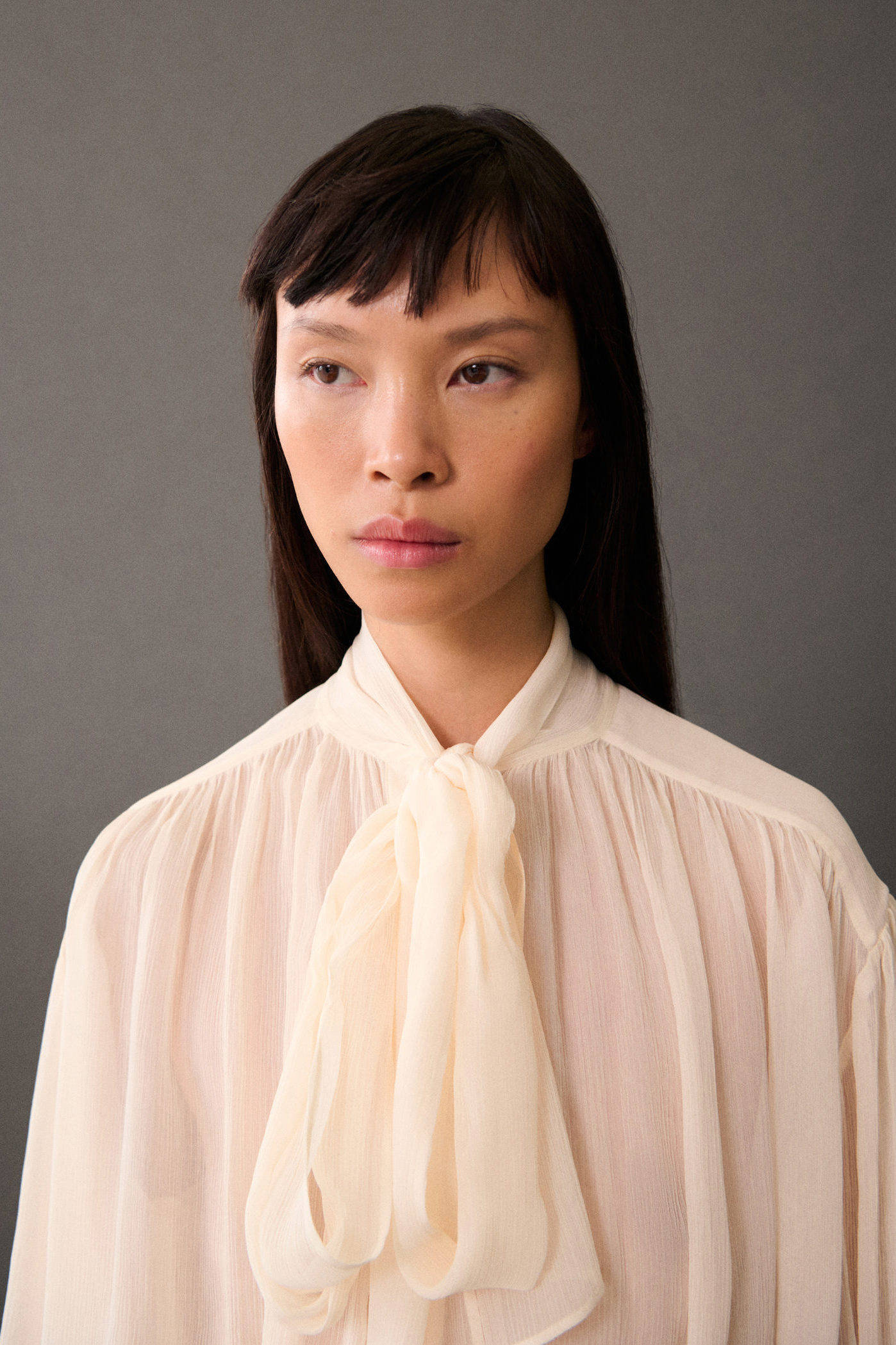 Mango blouse ecru