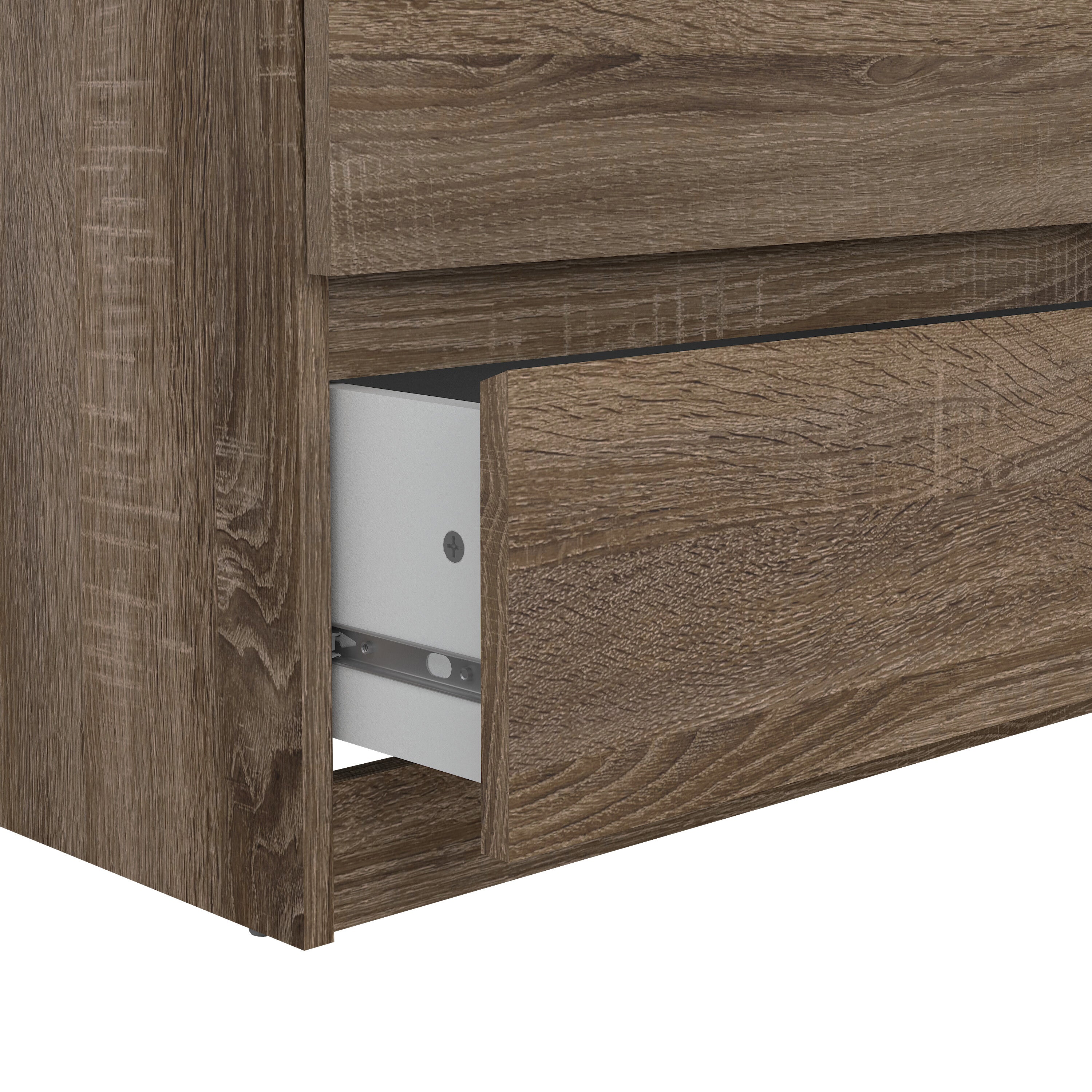by fonQ basic Slide Ladekast - 6 lades -  Walnoot