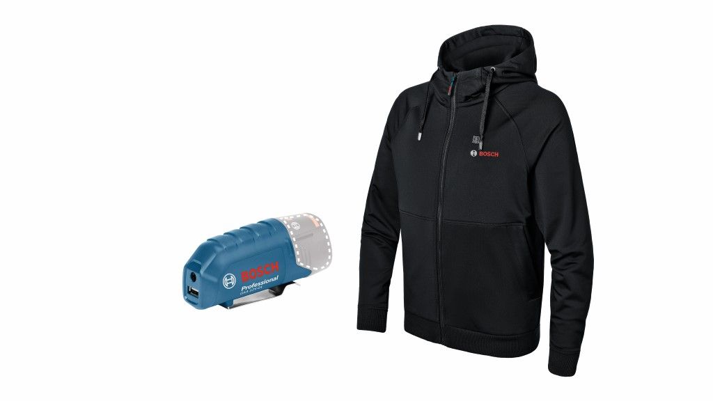 Bosch GHH 12 18V XA XL Accu verwarmde hoodie (in Doos) - 06188000ET