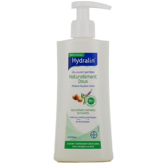 Hydralin Naturellement Doux gel lavant quotidien - Hygiène intime