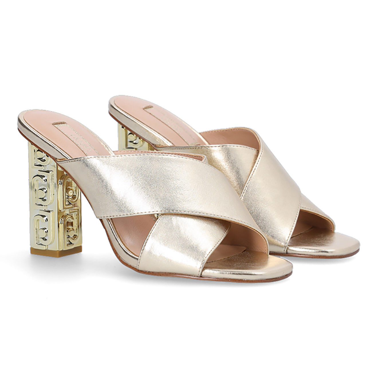 Liu-Jo Mules Serena dorées - Talon 10 cm