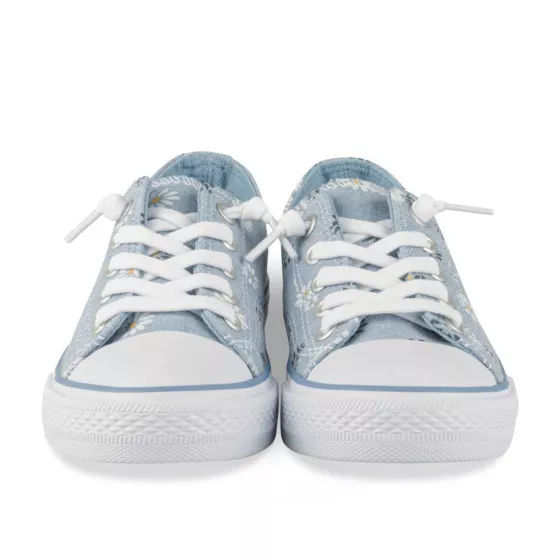 Baskets BLEU LOVELY SKULL