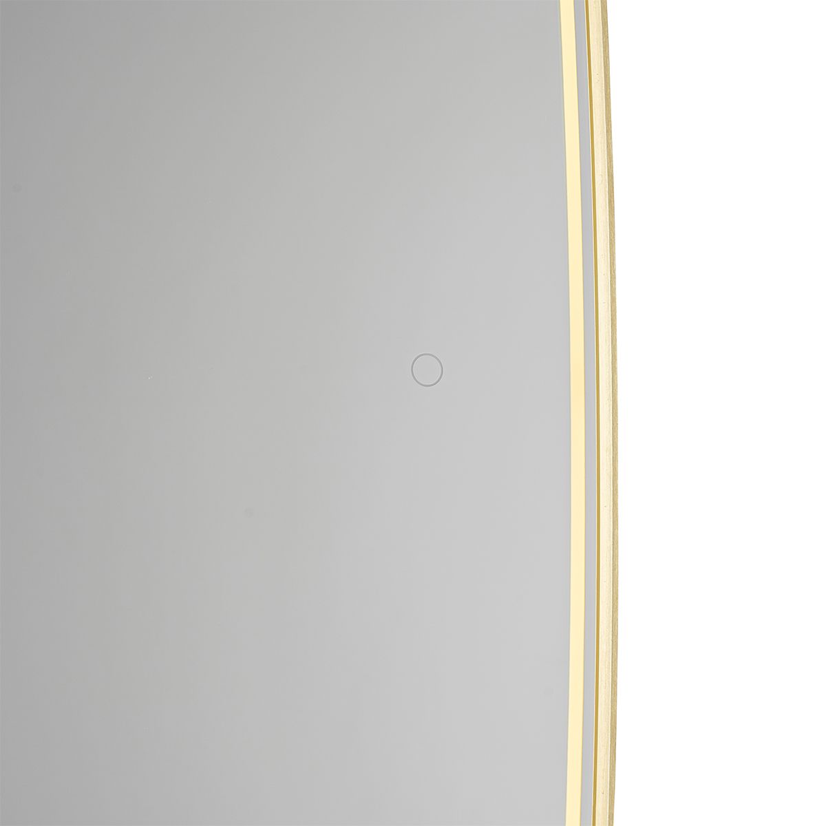 Moderne badkamerspiegel goud incl. LED en touch dimmer - Geraldien