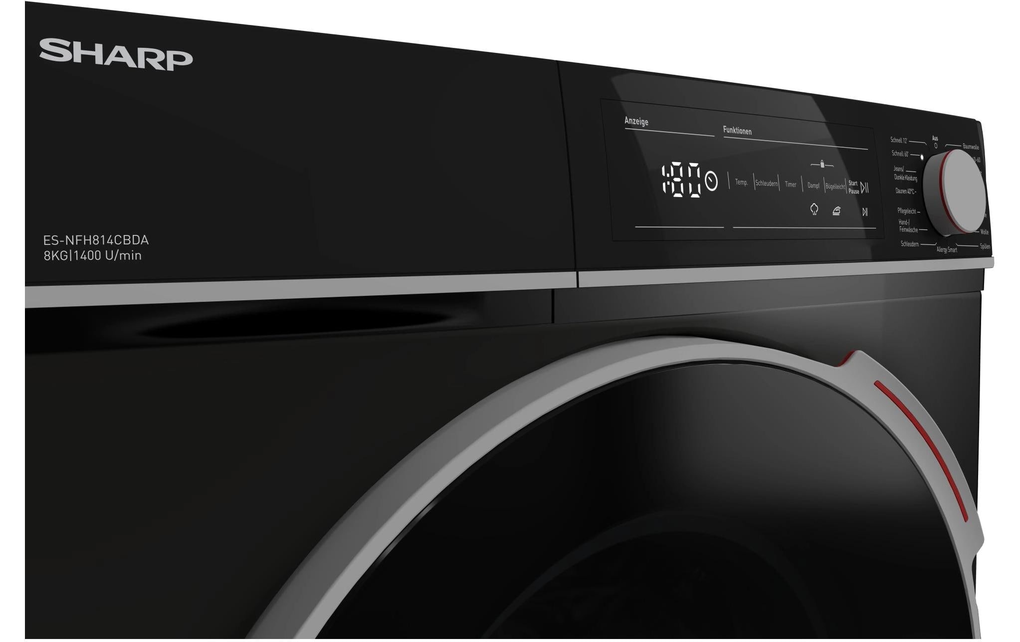Sharp Waschmaschine »ES-NFH814CBDA-DE Links« 1400 U/min
