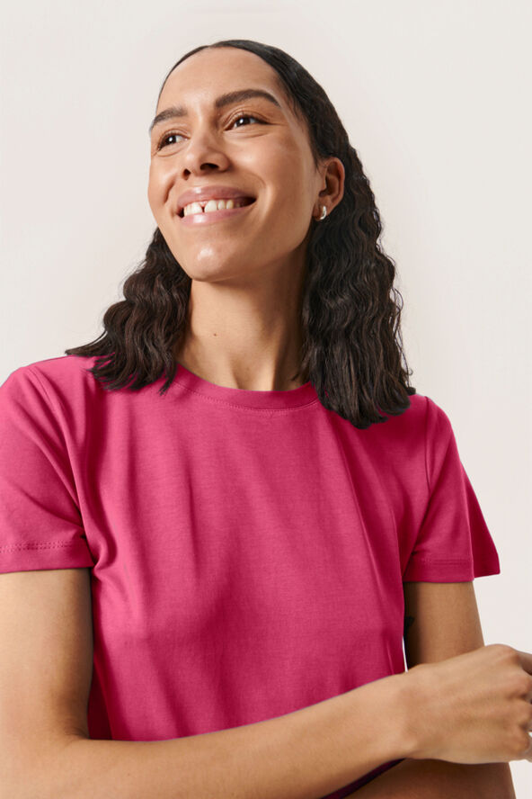 Soaked in Luxury SLColumbine crew-neck T-shirt SS Vivacious