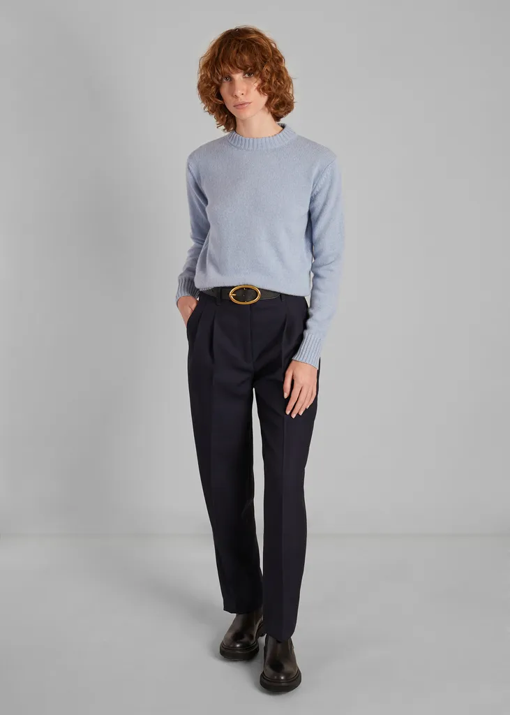 Pantalon à pinces en laine L'Exception Paris