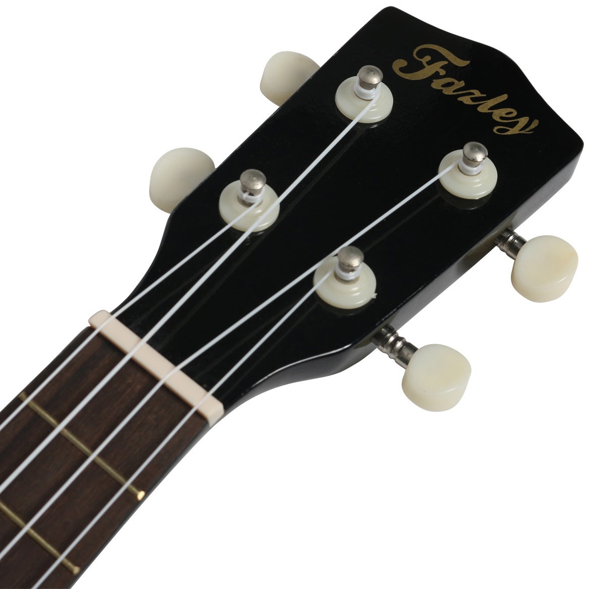 Fazley K23B-W concert ukelele zwart