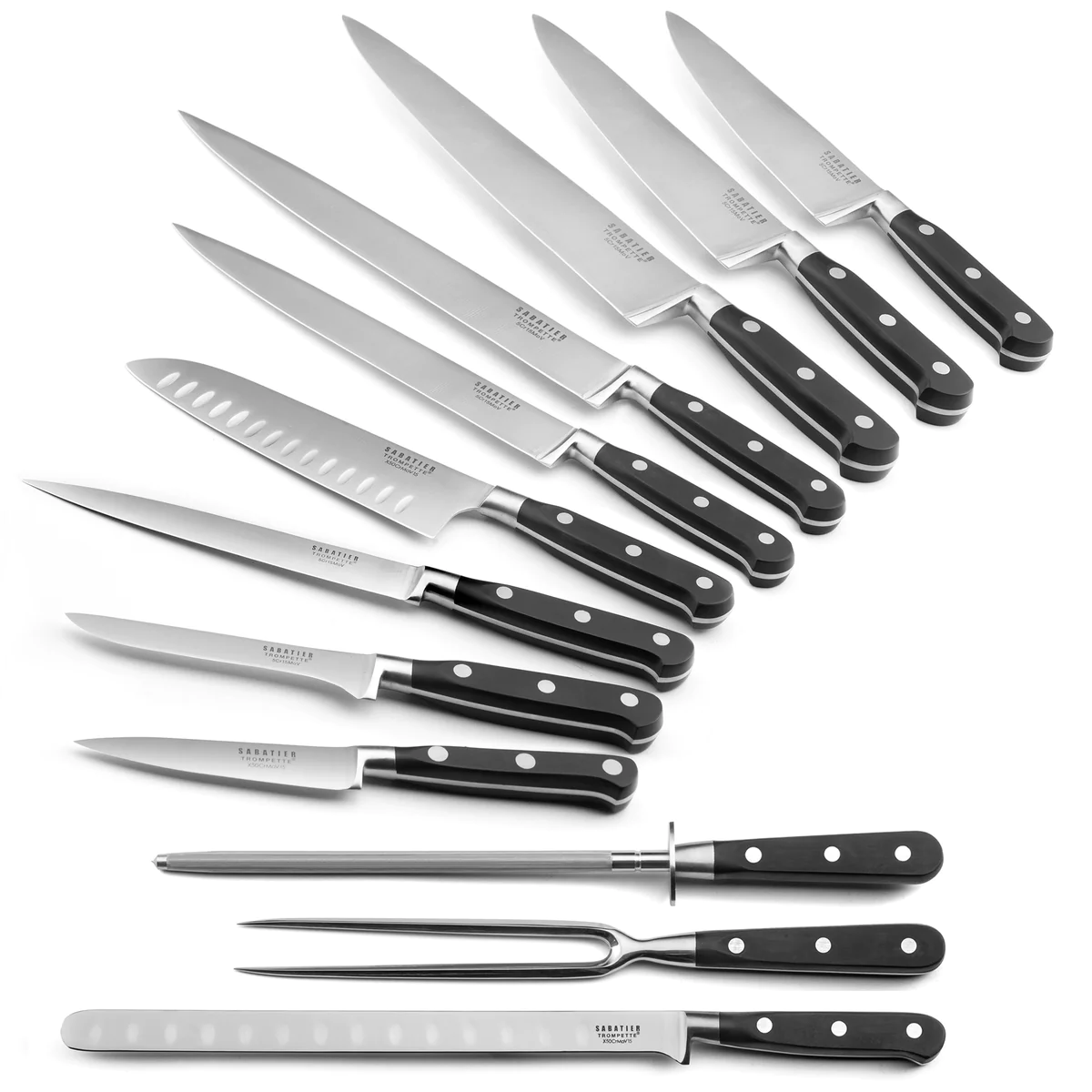Origin - Set 12 couteaux de cuisine Sabatier Trompette