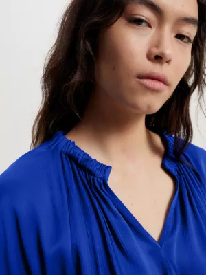Vestido longo Tommy Hilfiger x Vacation com decote em V e modelagem evasê