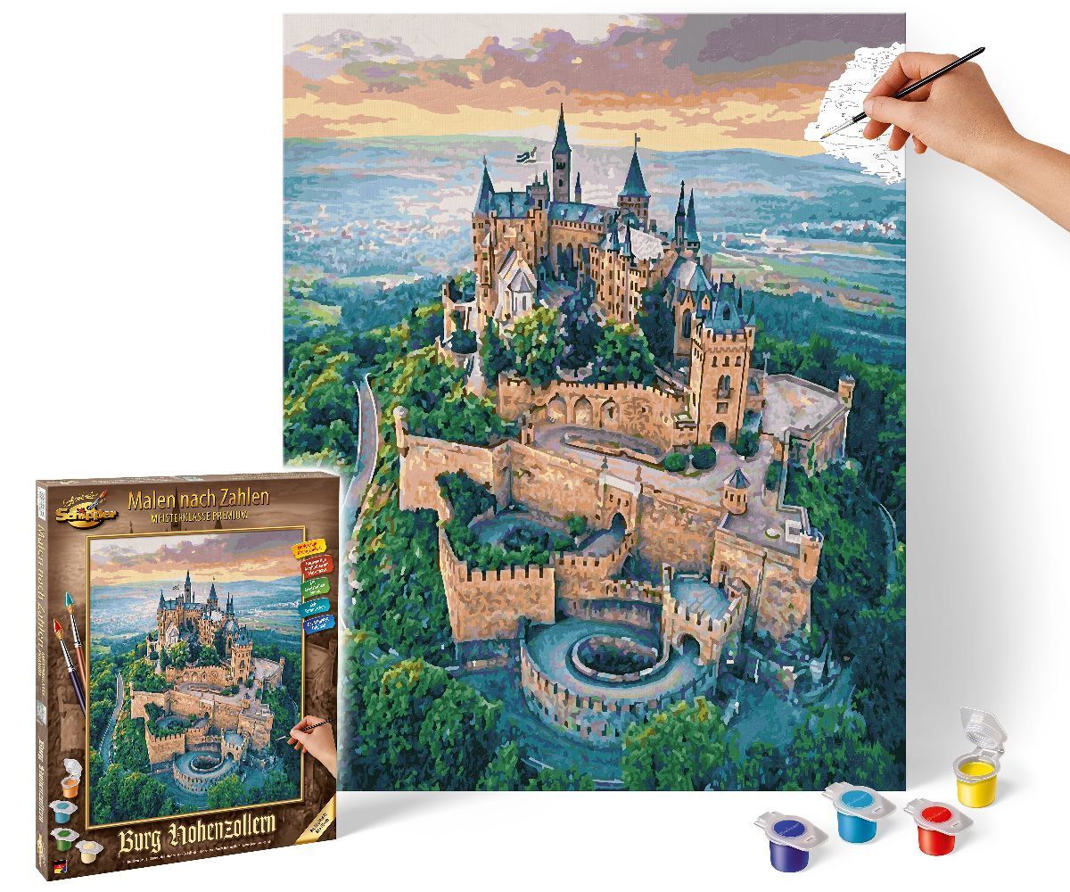 Meisterklasse Premium, Malen nach Zahlen (Mal-Sets) - Malen nach Zahlen - Burg Hohenzollern
