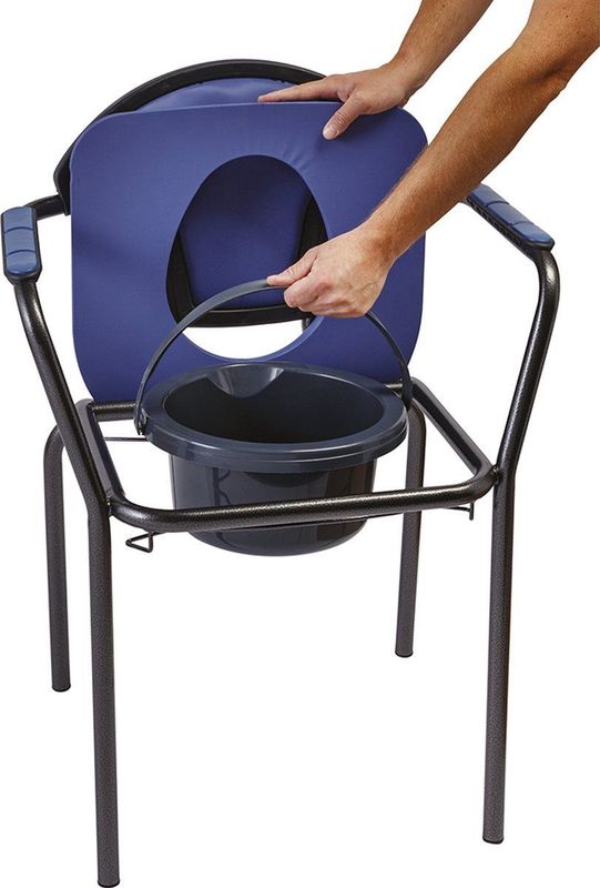 Herdegen - Toiletstoel - Blauw - Comfortabele Zitting