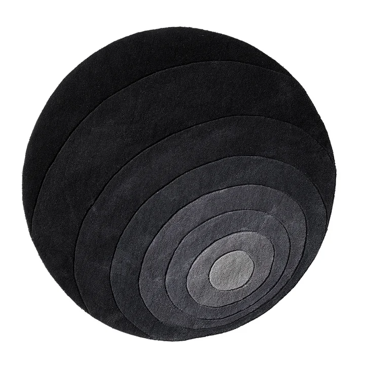 Verpan - Luna Teppich, Ø 120 cm, grau