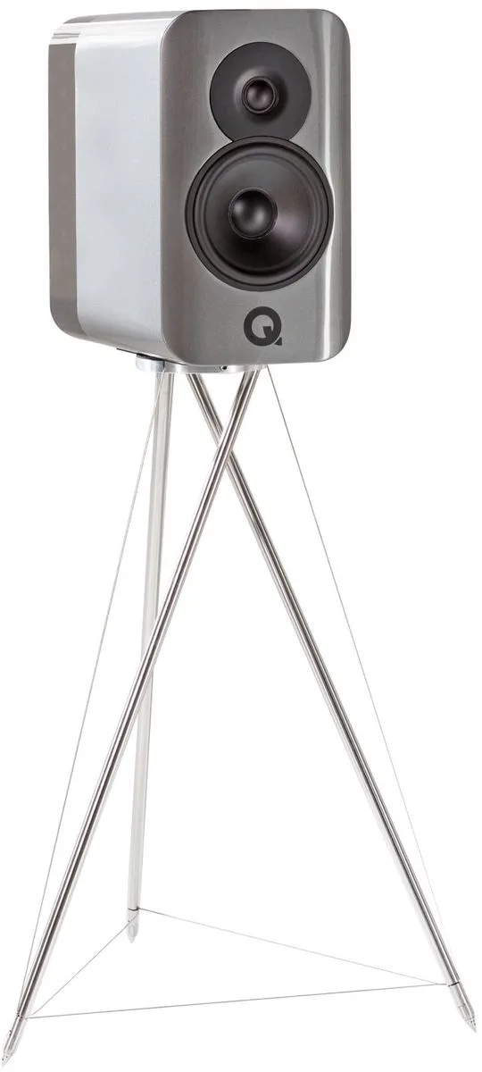 Q Acoustics Concept 300 Silver & Ébène (la paire) Enceintes bibliothèque