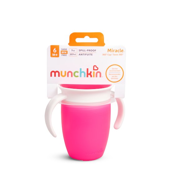Tasse Miracle® 6 mois et + - 207 ml   Rose        de               Munchkin