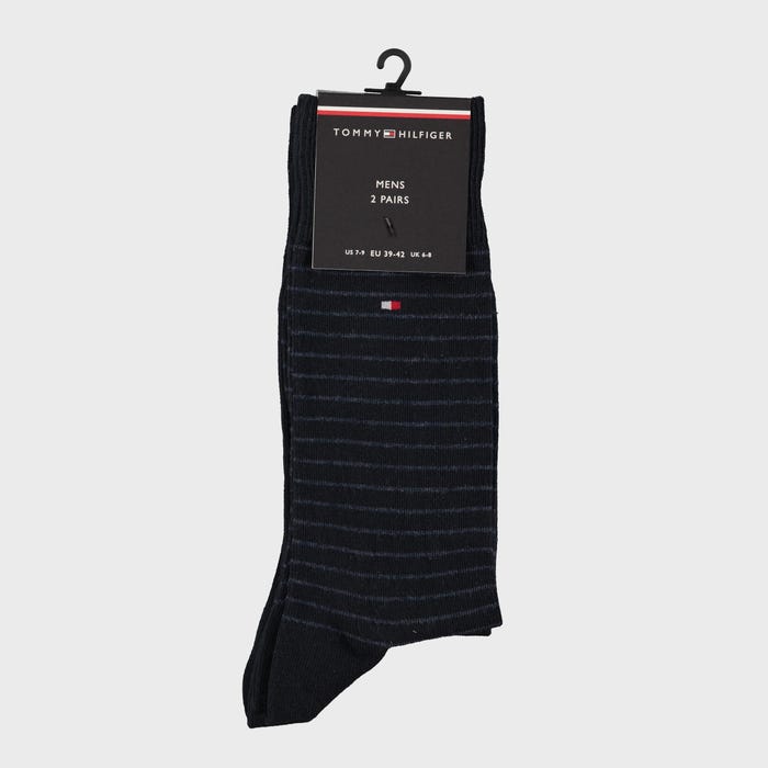 Tommy Hilfiger-2-pack herensokken strepen - Tommy Hilfiger