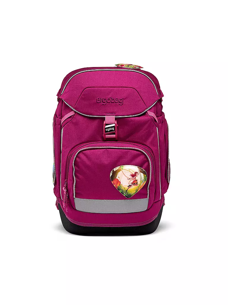 ERGOBAG Schultaschen Set 5tlg PACK Eco Hero - WaldzauBär  beere