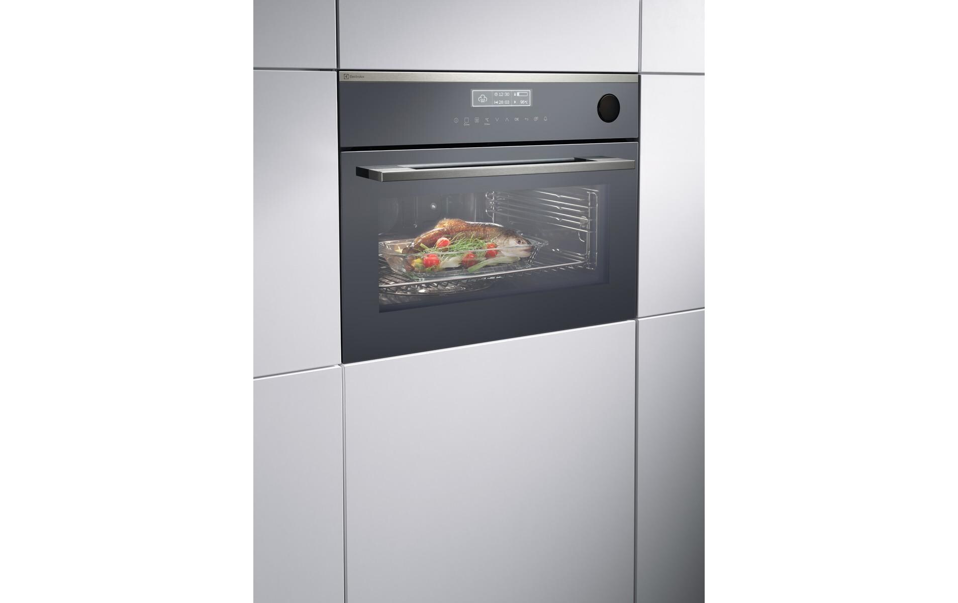 Einbausteamer EB4GL70CN Schwarz<br>Gesundes Dampfgaren mit einem Steamer als Einbaugerät