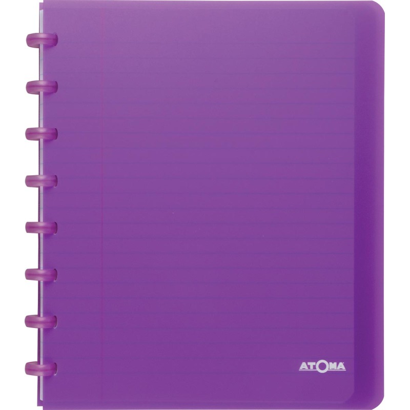 Cahier anneaux avec intercalaires Atoma Trendy 16,5 x 21 cm - ligné - 120 pages