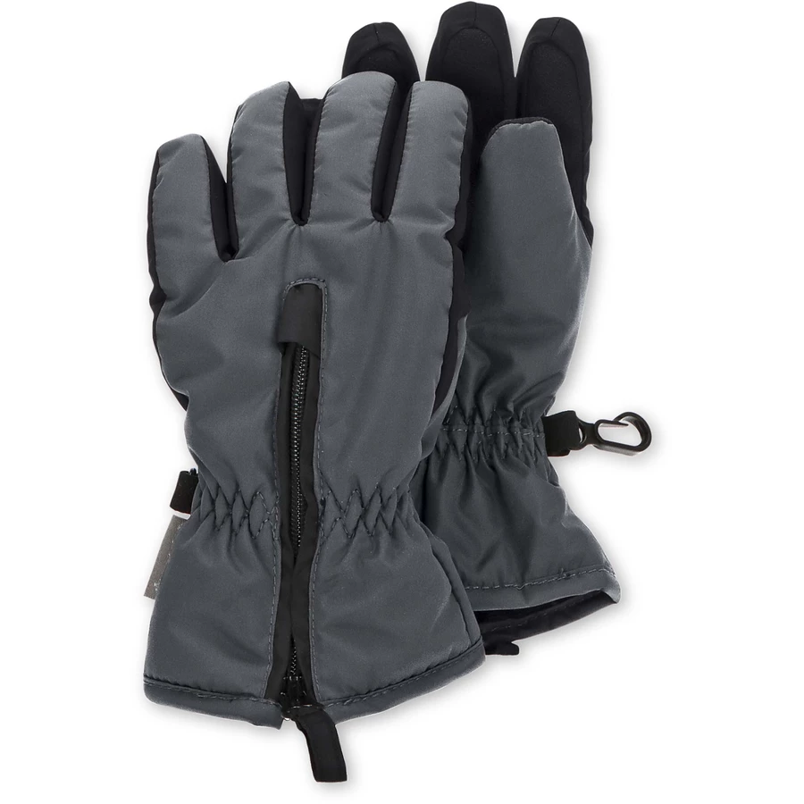 Sterntaler Fingerhandschuh zweifarbig eisengrau