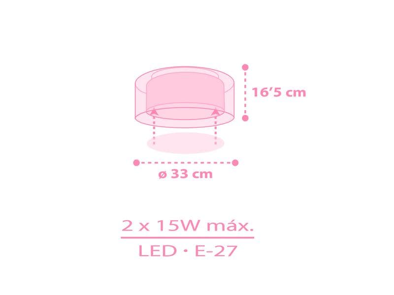 Dalber Deckenlampe Unicorns Deckenleuchte für Kinderzimmer