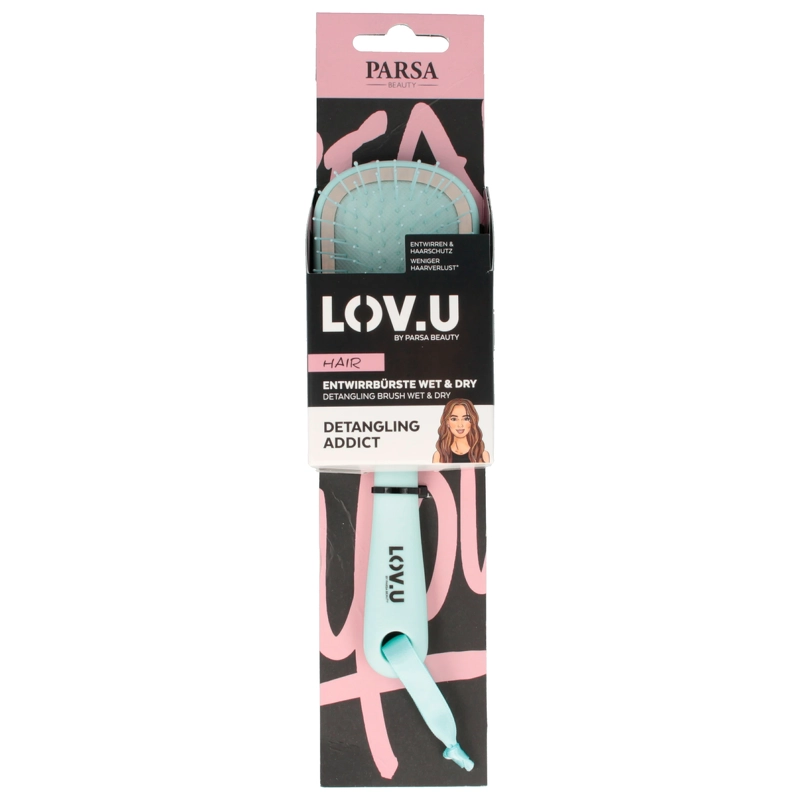 Parsa LOV.U Detangling Brush Travelsize - Mint