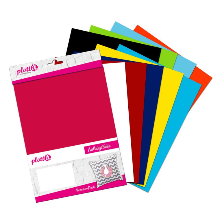 plottiX Thermotransferfolie PremiumFlock Set