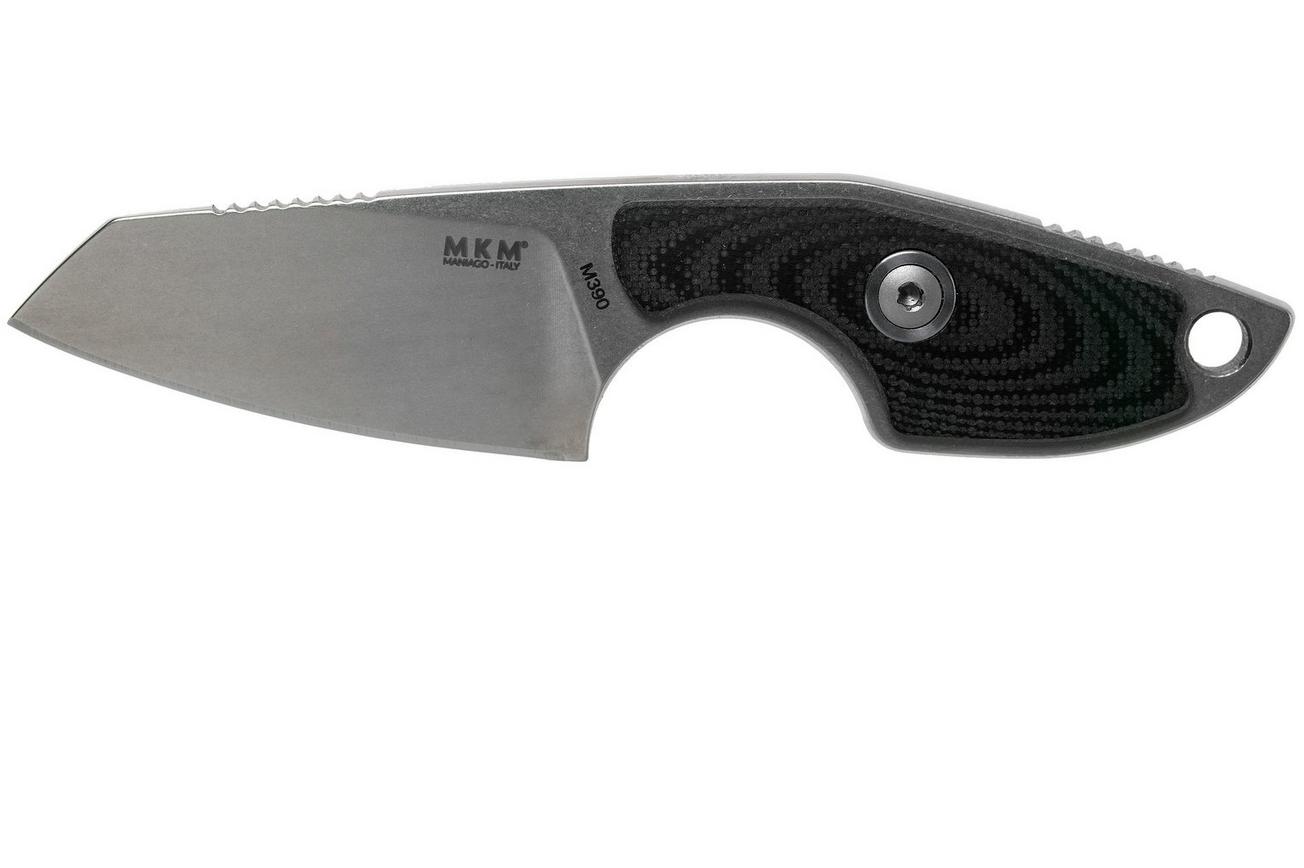 MKM Mikro 2 Wharncliffe, Stonewashed Black G10 nekmes, Jesper Voxnaes design