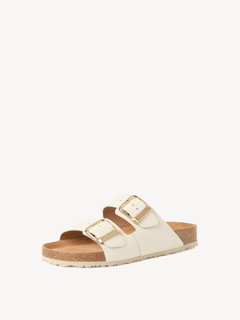 Leren Slipper - beige