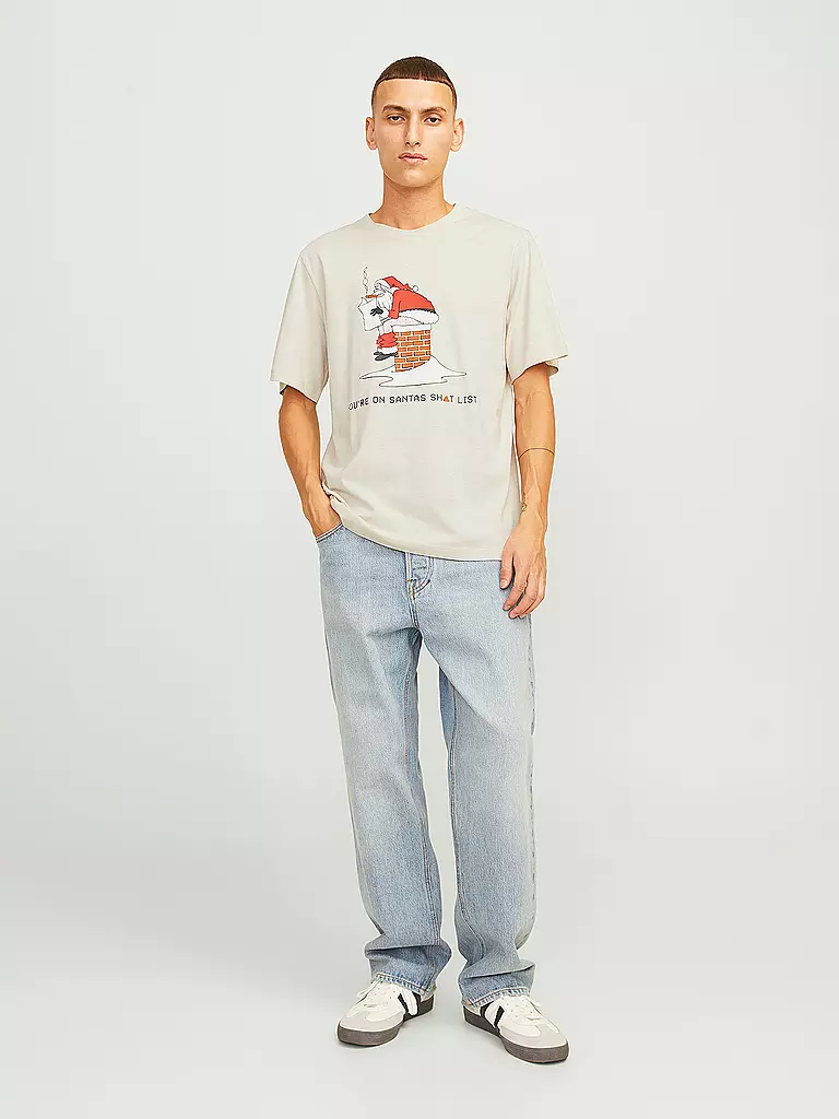 JACK & JONES T-Shirt JJXMAS weiss