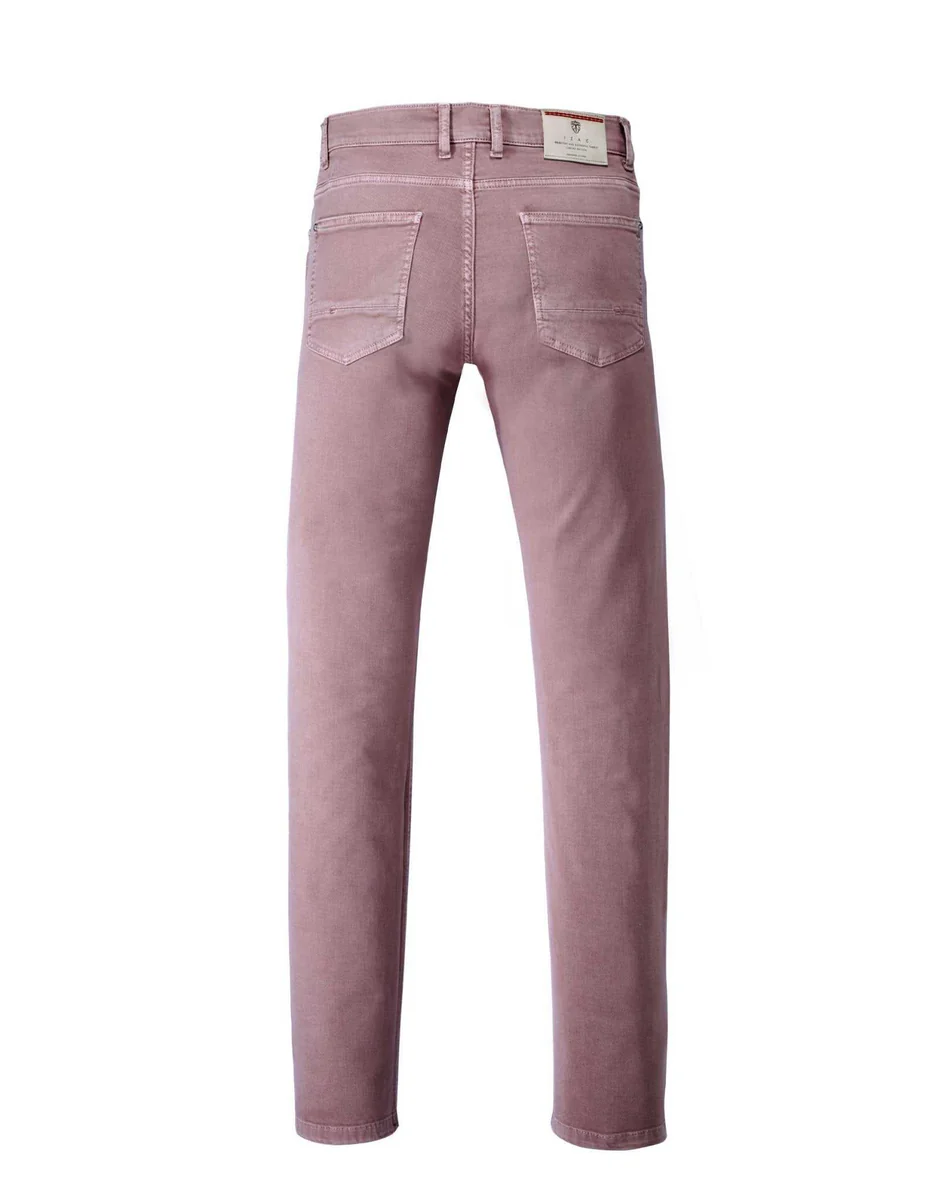 Jean slim vieux rose 