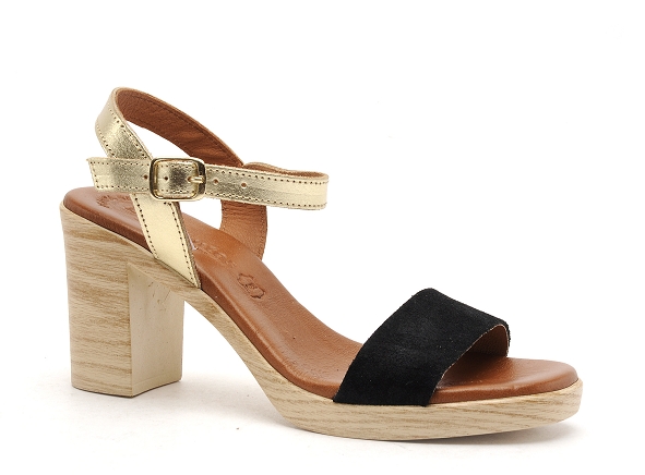 Eva frutos nu pieds talons femme 990 noir