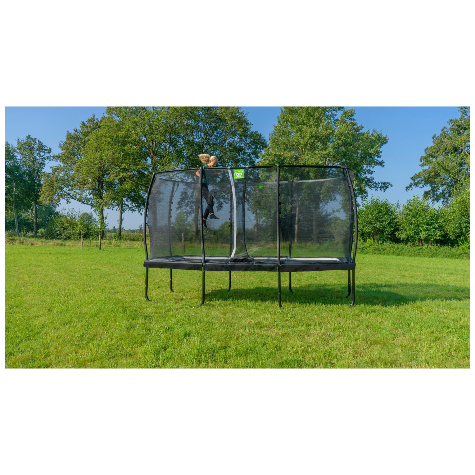 EXIT Allure Classic trampoline 214x366cm - zwart