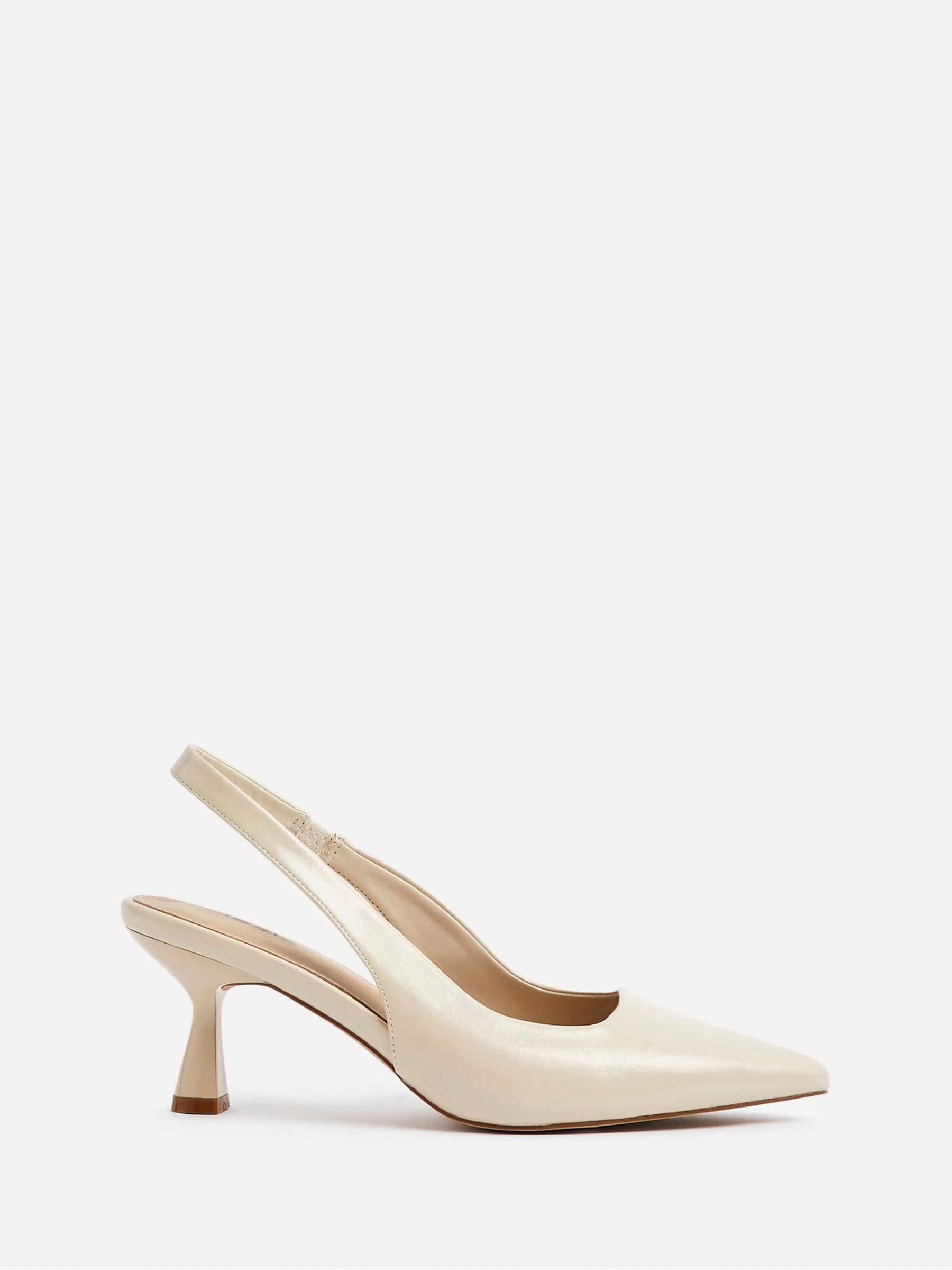 Beige - Linzi Presley pumps met naaldhakken en spitse neus