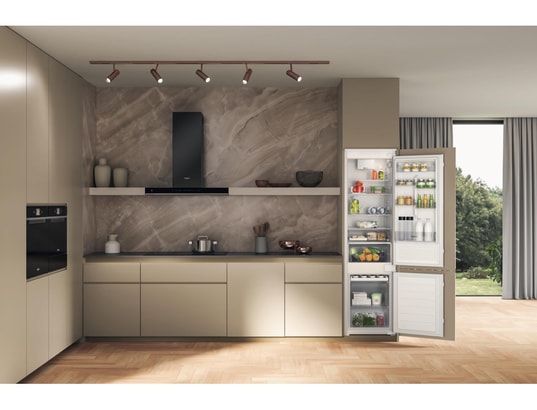 WHIRLPOOL - Réfrigérateur congélateur encastrable WHC20D011B1FR, 300 litres, Froid brassé, Fresh box