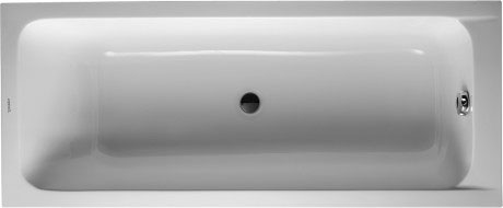 Duravit D-Code ligbad 170x70cm met afvoer in het midden wit