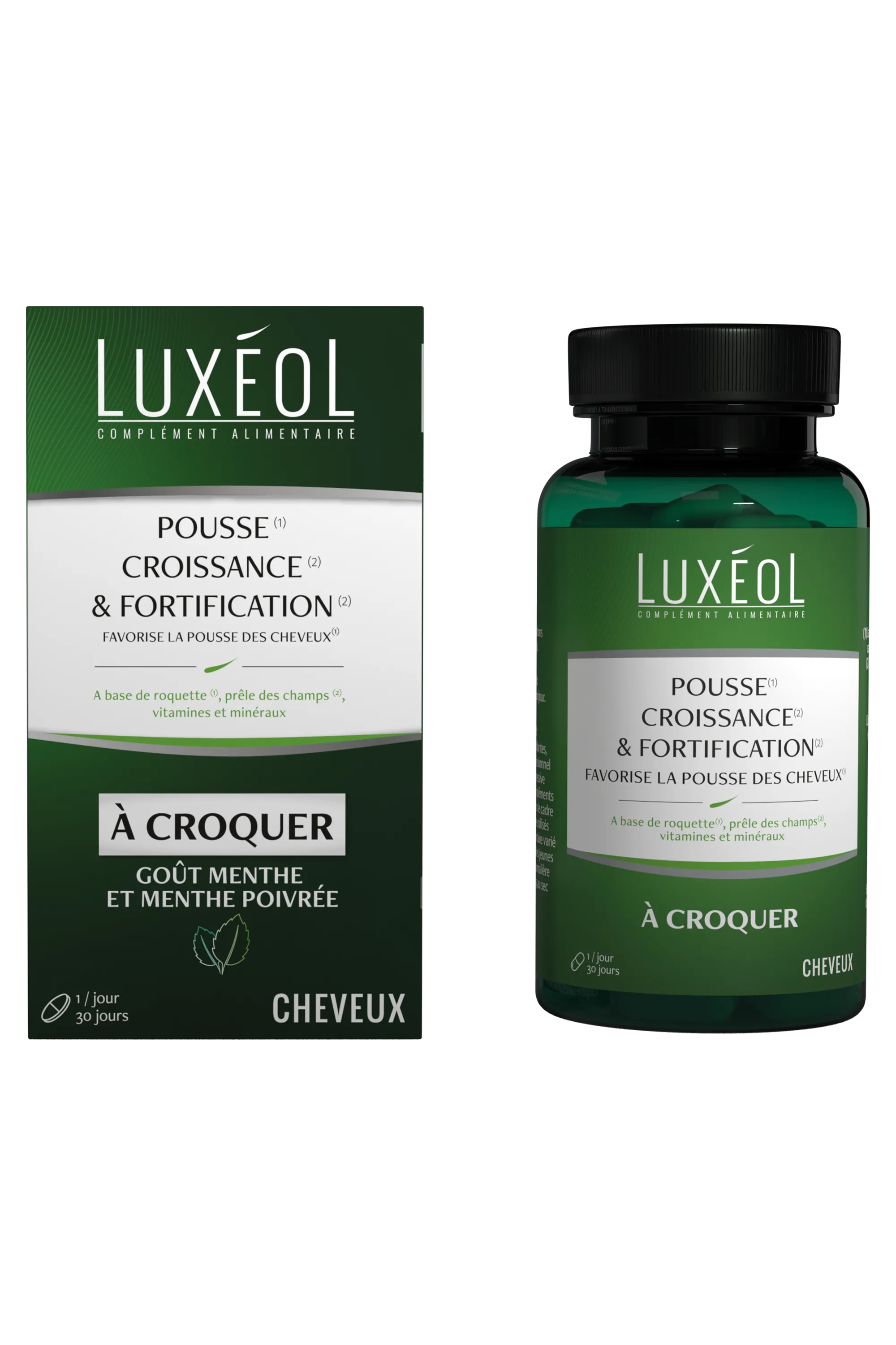 Luxéol Compléments alimentaires croissance et fortification des cheveux (à croquer)