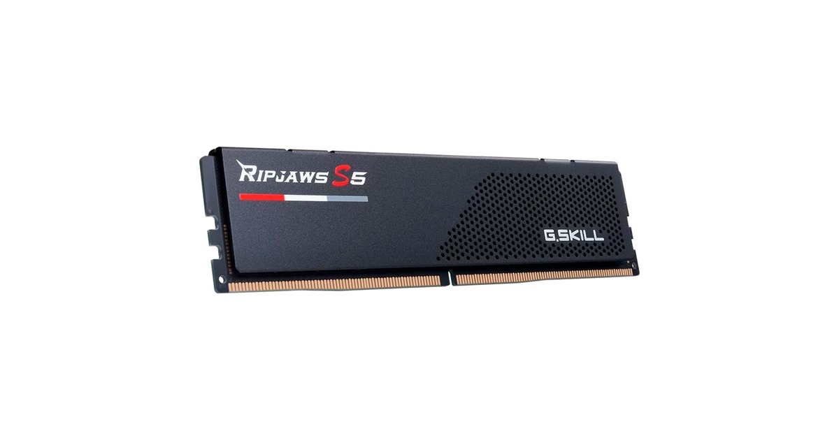 G.Skill48 GB DDR5-6000 Kit werkgeheugen  (Zwart, F5-6000J4048F24GX2-RS5K, Ripjaws S5, XMP)