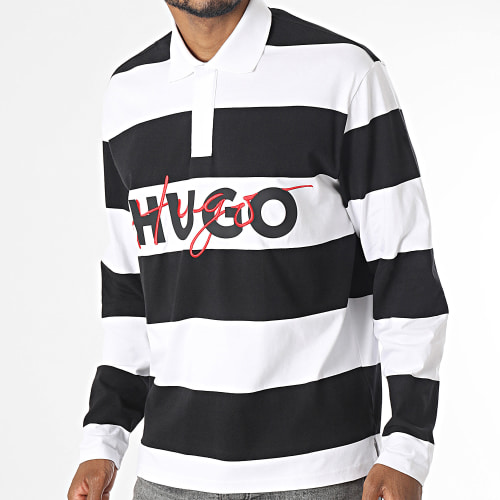 Polo Manches Longues Dilvret 50494348 Blanc Noir
