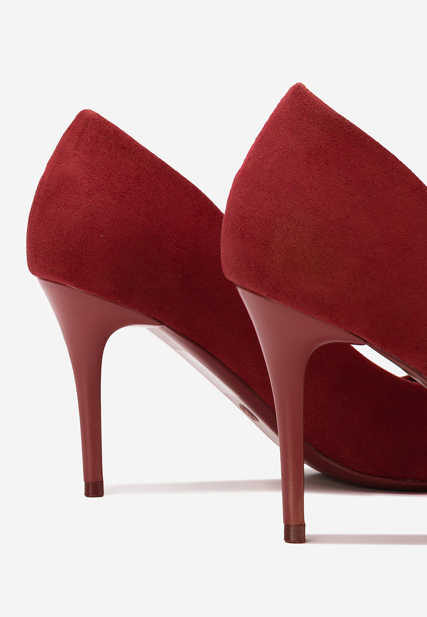 Chaussures à talon fin bordeaux Zavira