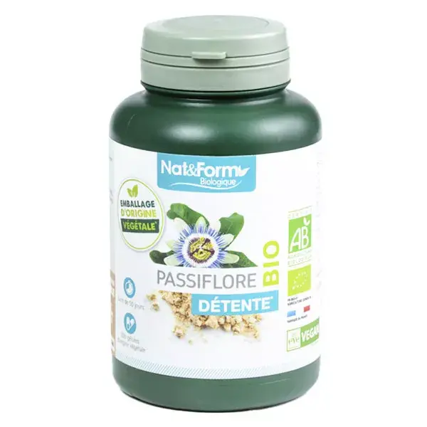 Nat & Form Flor de Maracujá Orgânica 200 Cápsulas Vegetais